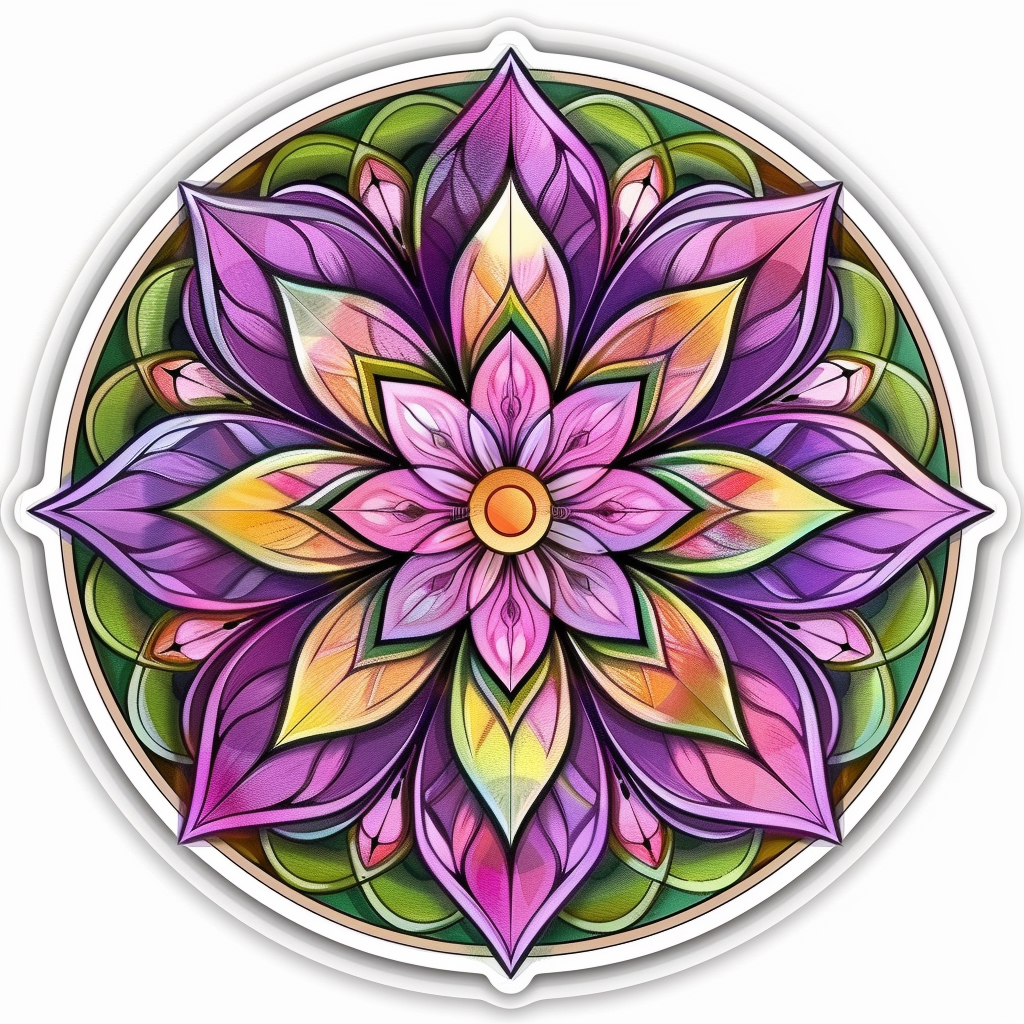 Mandala Vinyl Decal Sticker for Car, Laptop, Tumbler and more # F08060