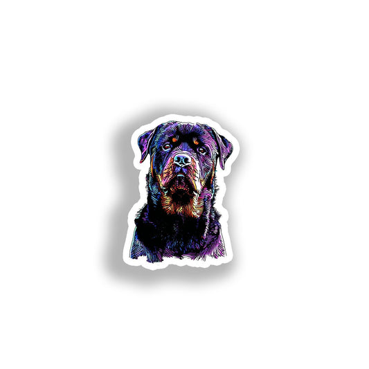 Rottweiler Dog Vinyl Decal Sticker for Car, Laptop, Tumbler and more # A018305-4" x 4"