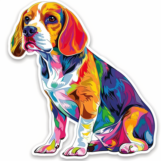 Beagle dog Vinyl Decal Sticker for Car, Laptop, Tumbler and more # F012115