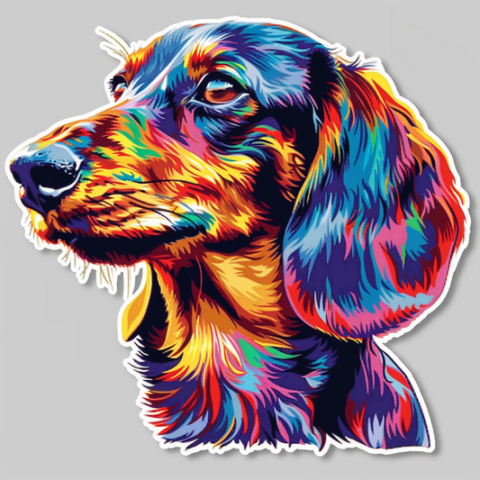 Dachshund Dog Vinyl Decal Sticker for Car, Laptop, Tumbler and more # F013074