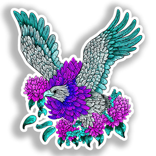 Eagle Vinyl Decal Sticker for Car, Laptop, Tumbler and more # A018535-4" x 4"