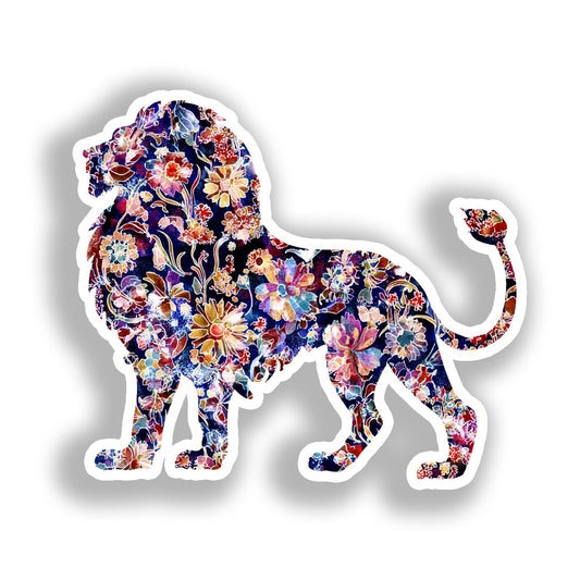 Lion Vinyl Decal Sticker for Car, Laptop, Tumbler and more # A018494-4" x 4"