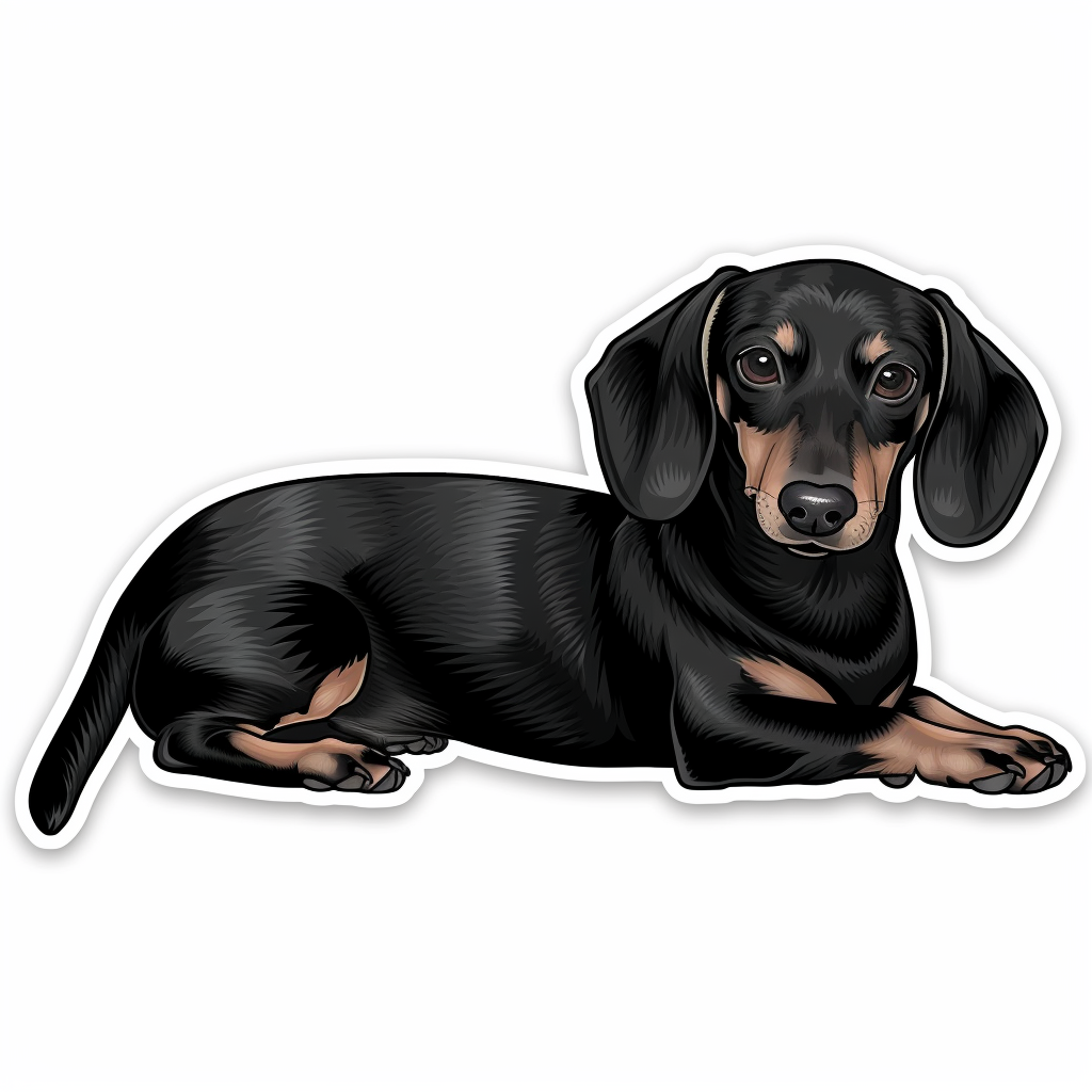 Dachshund Dog Vinyl Decal Sticker for Car, Laptop, Tumbler and more # F013198