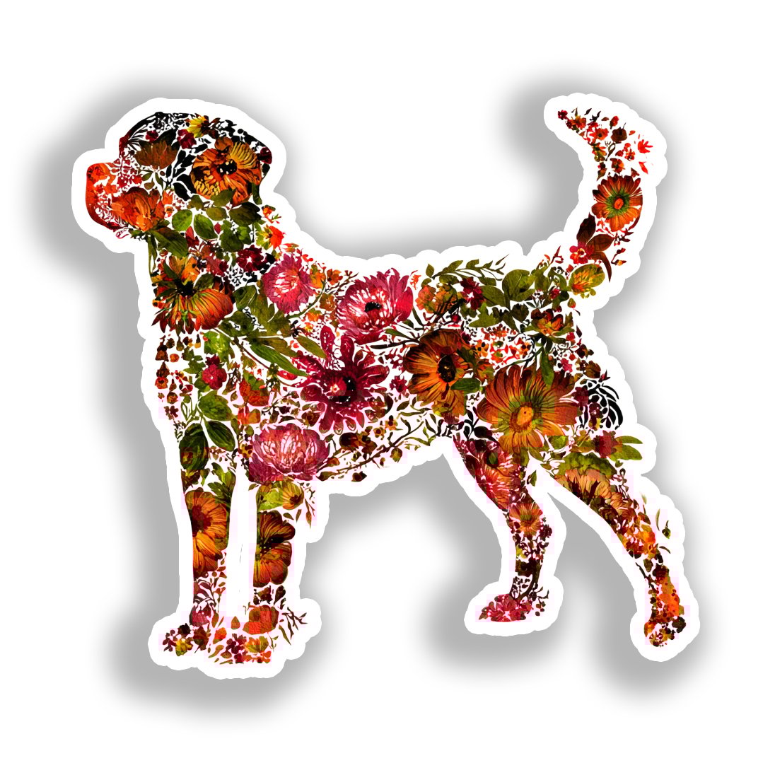 Rottweiler Dog Vinyl Decal Sticker for Car, Laptop, Tumbler and more # A018157-4" x 4"