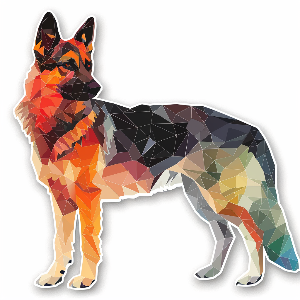 German Shepherd Dog Vinyl Decal Sticker for Car, Laptop, Tumbler and more # F07417
