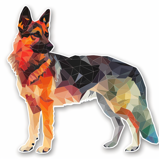 German Shepherd Dog Vinyl Decal Sticker for Car, Laptop, Tumbler and more # F07417