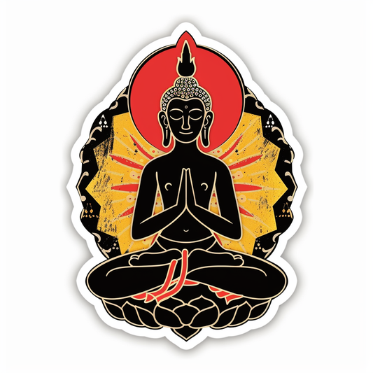 Buddha majestic Expressive surreal Vinyl Decal Sticker for Car, Laptop, Tumbler and more # F017083