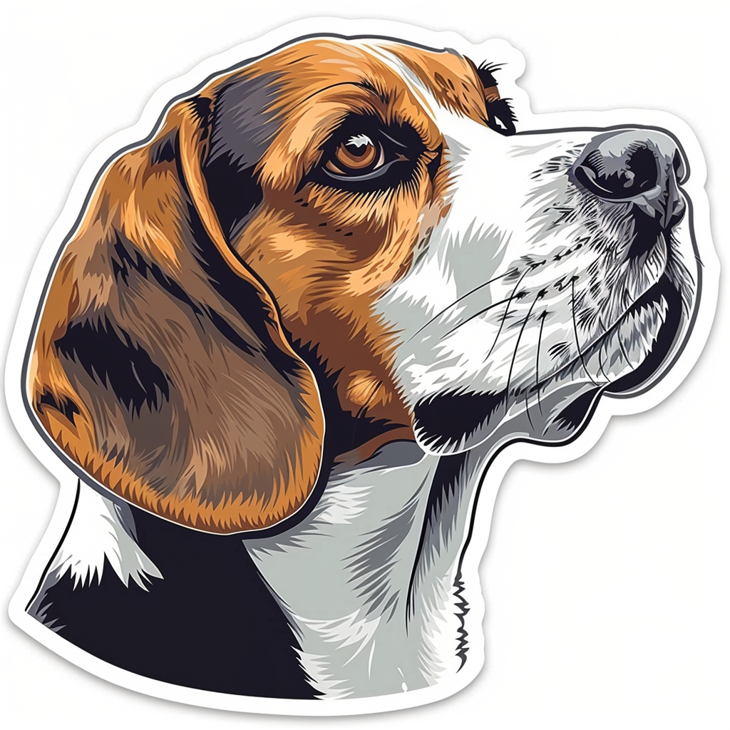 Beagle dog Vinyl Decal Sticker for Car, Laptop, Tumbler and more # F011740