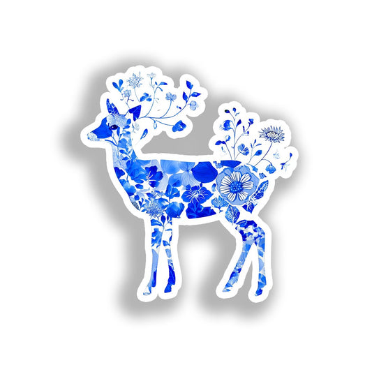 Deer Vinyl Decal Sticker for Car, Laptop, Tumbler and more # A018601-4" x 4"