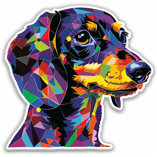 Dachshund Dog crowned Vinyl Decal Sticker for Car, Laptop, Tumbler and more # F013158