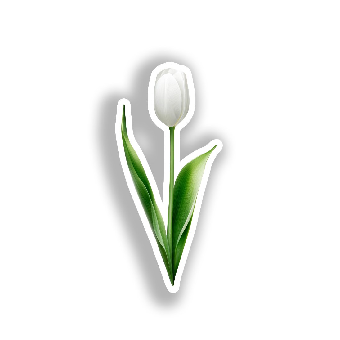 Tulip Flower Vinyl Decal Sticker for Car, Laptop, Tumbler and more # A019139-4" x 4"