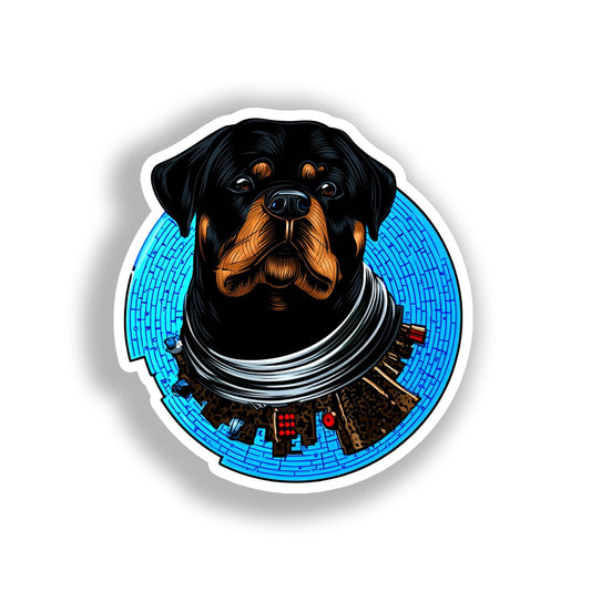 Rottweiler Dog Vinyl Decal Sticker for Car, Laptop, Tumbler and more # A017998-4" x 4"