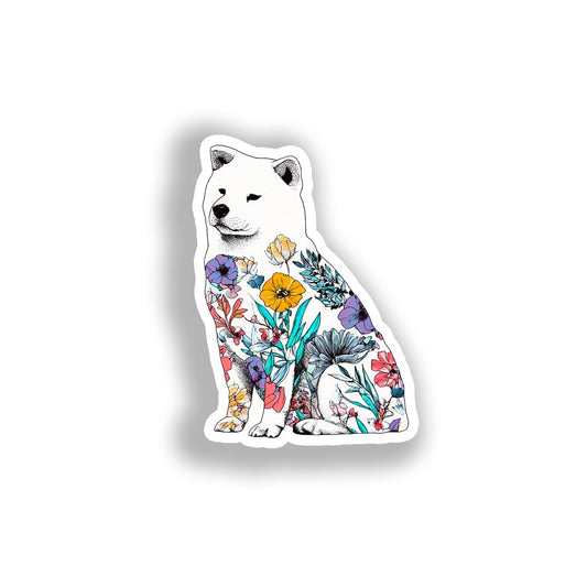 Akita Dog Vinyl Decal Sticker for Car, Laptop, Tumbler and more # A018837-4" x 4"