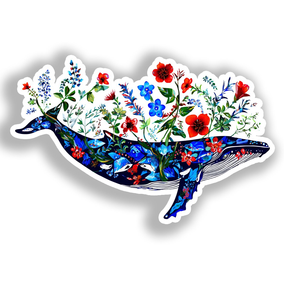 Whale   Vinyl Decal Sticker for Car, Laptop, Tumbler and more # A019087-4" x 4"