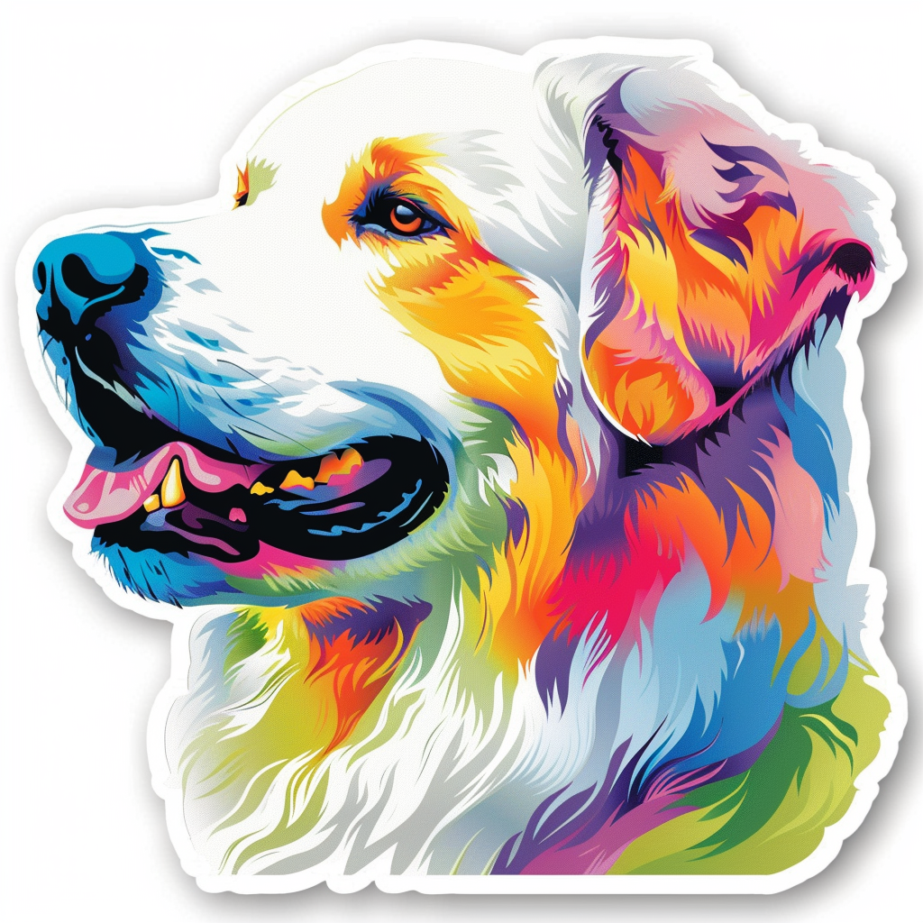 Great Pyrenees dog  Vinyl Decal Sticker for Car, Laptop, Tumbler and more # F023700