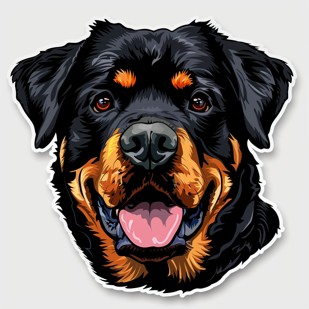 Rottweiler Dog Vinyl Decal Sticker for Car, Laptop, Tumbler and more # F07697