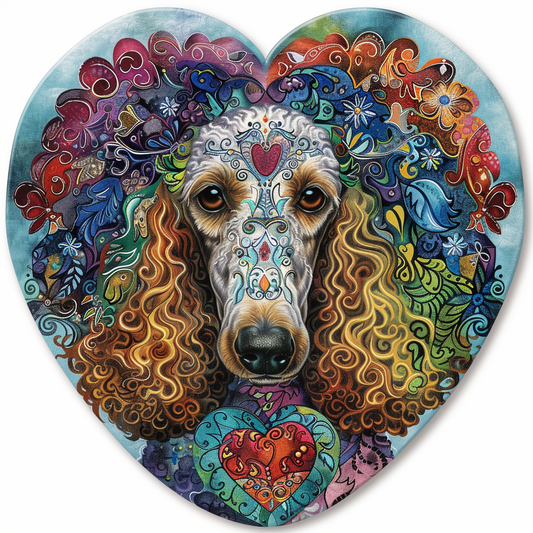 Poodle Dog heartcore Vinyl Decal Sticker for Car, Laptop, Tumbler and more # F012309
