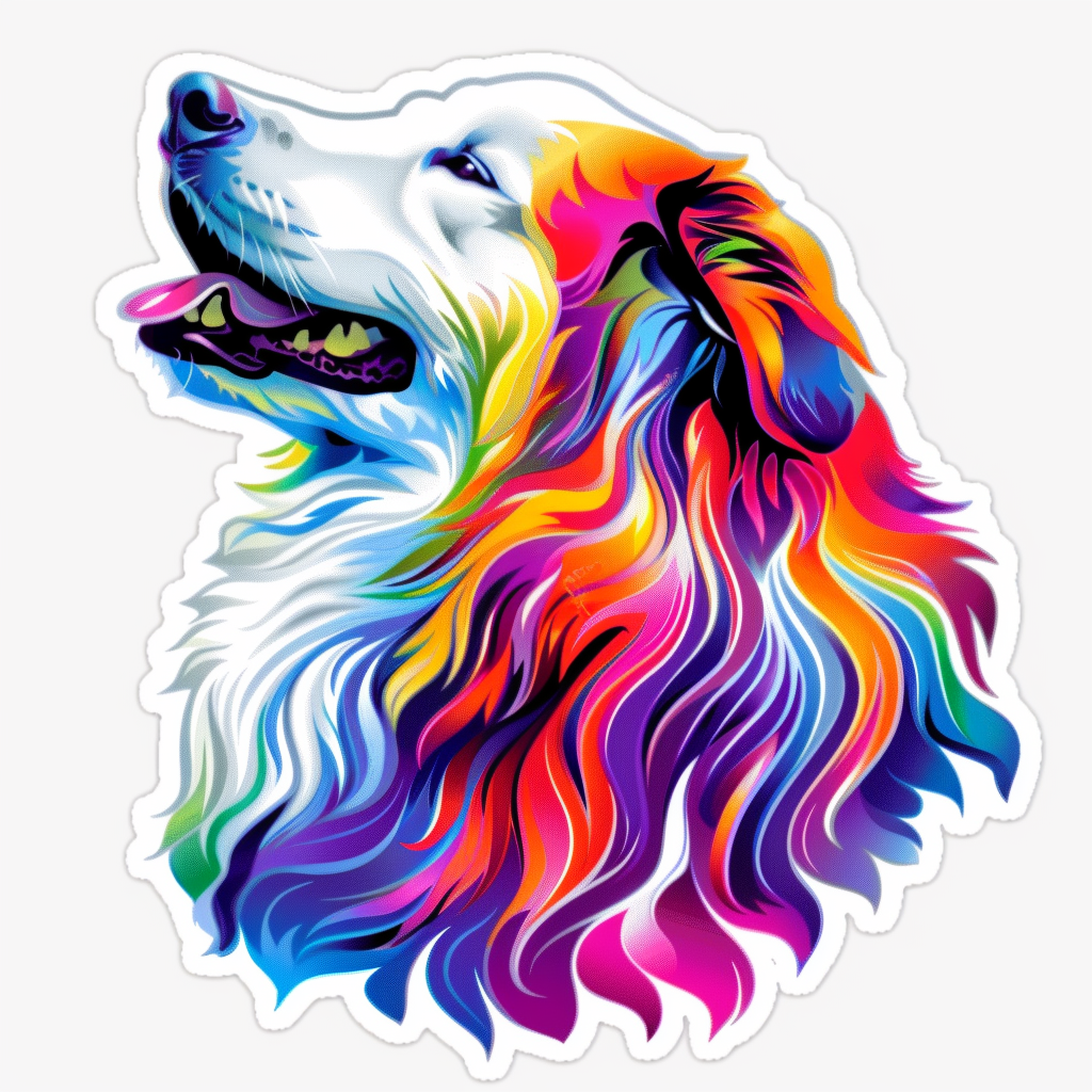 Great Pyrenees dog  Vinyl Decal Sticker for Car, Laptop, Tumbler and more # F023550