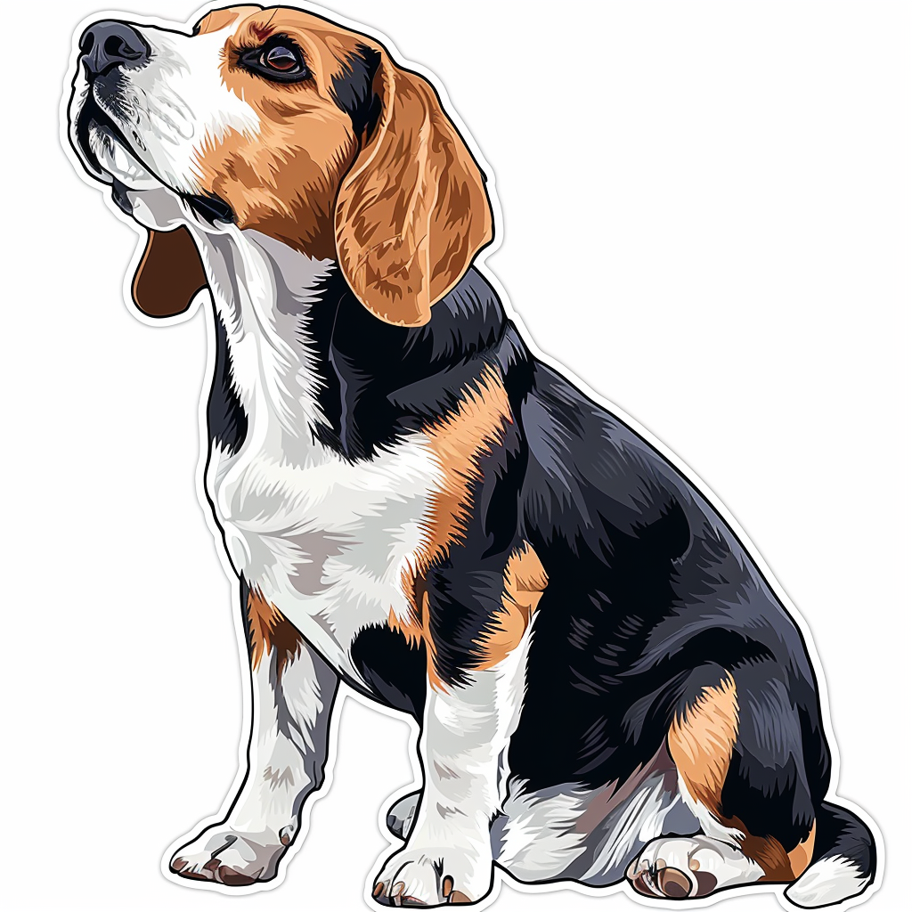 Beagle dog Vinyl Decal Sticker for Car, Laptop, Tumbler and more # F011830