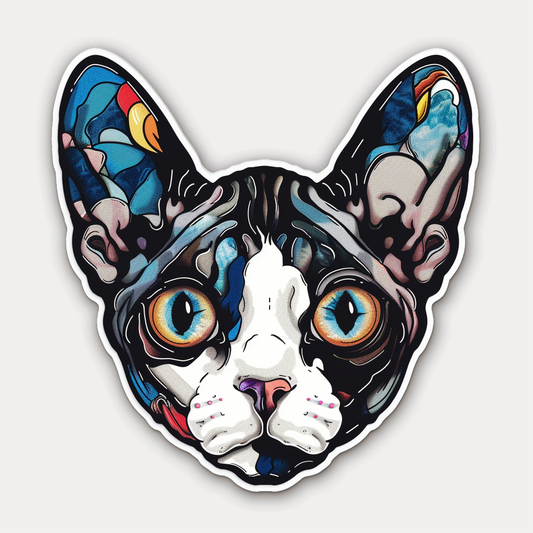 Devon Rex Cat Vinyl Decal Sticker for Car, Laptop, Tumbler and more # F09762