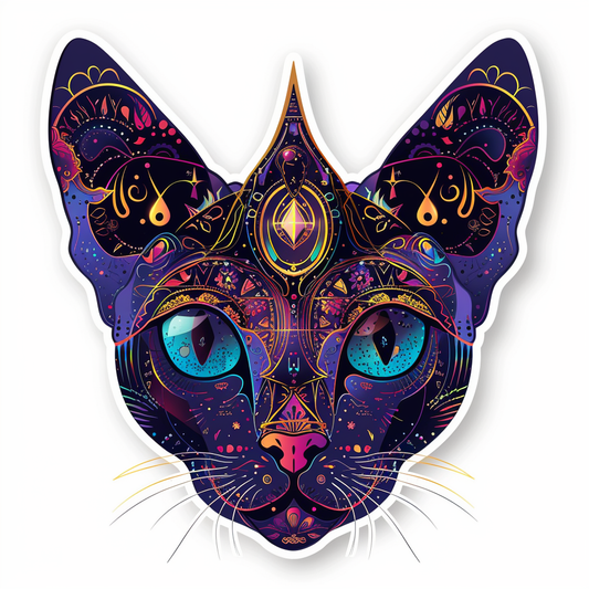 Sphynx Cat Vinyl Decal Sticker for Car, Laptop, Tumbler and more # F010053