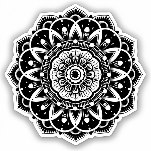 Mandala Vinyl Decal Sticker for Car, Laptop, Tumbler and more # F08239