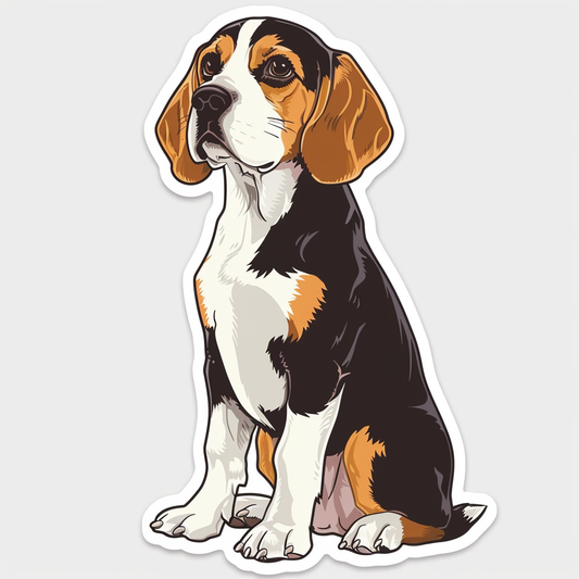 Beagle Dog Vinyl Decal Sticker for Car, Laptop, Tumbler and more # F07142