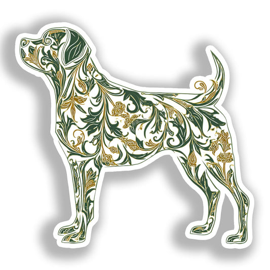 Rottweiler Dog Vinyl Decal Sticker for Car, Laptop, Tumbler and more # A017961-4" x 4"