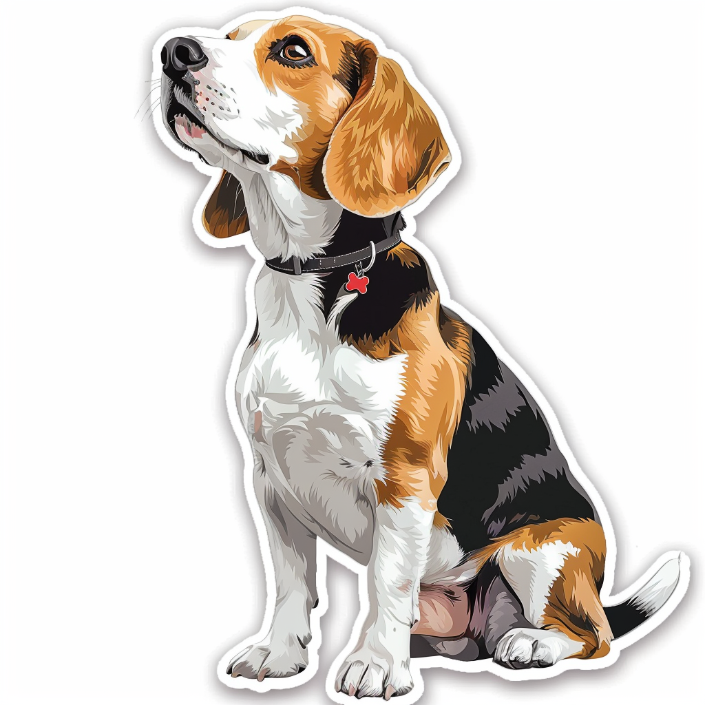 Beagle dog Vinyl Decal Sticker for Car, Laptop, Tumbler and more # F011980
