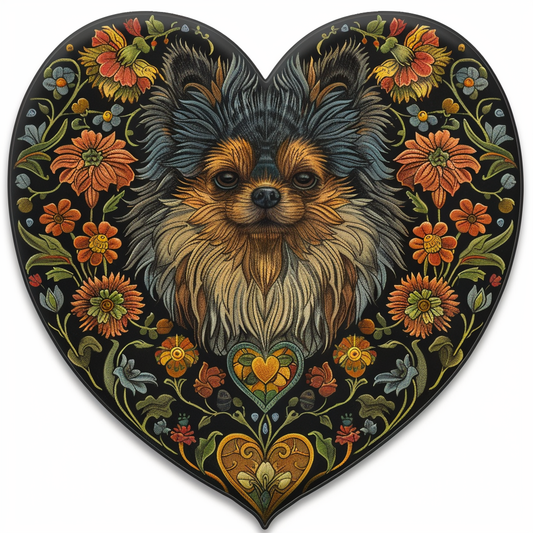 Sticker of a Pomeranian Dog majestic Expressive surreal Heartcore Vinyl Decal Sticker for Car, Laptop, Tumbler and more # F013954