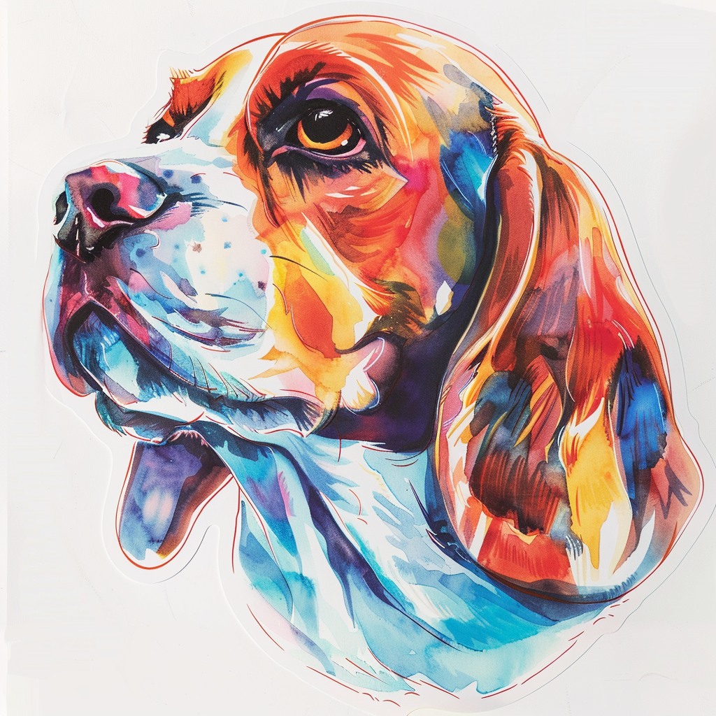 Beagle dog Vinyl Decal Sticker for Car, Laptop, Tumbler and more # F011985