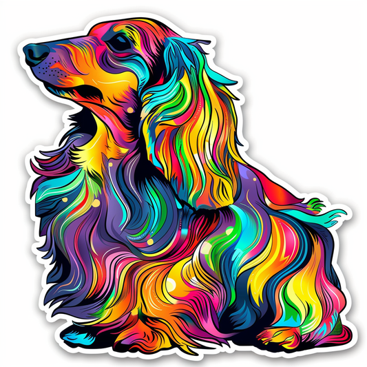 Dachshund Dog Vinyl Decal Sticker for Car, Laptop, Tumbler and more # F013105