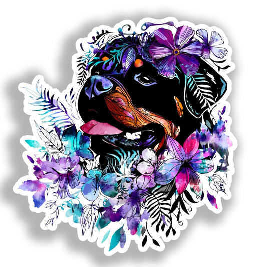 Rottweiler Dog Vinyl Decal Sticker for Car, Laptop, Tumbler and more # A017983-4" x 4"