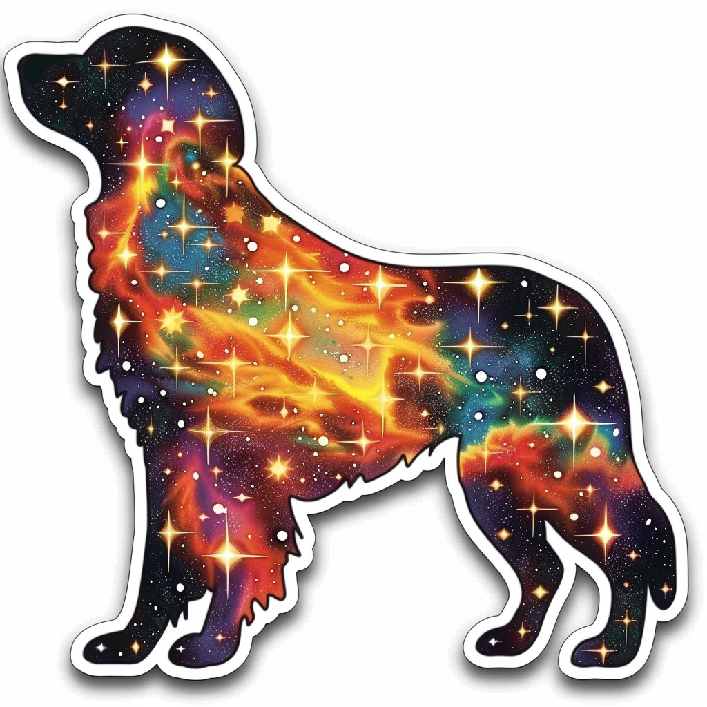 Golden Retriever Dog astronaut Vinyl Decal Sticker for Car, Laptop, Tumbler and more # F010506