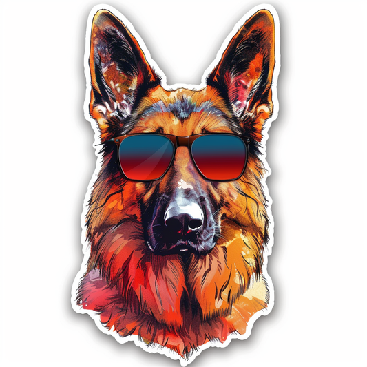 German Shepherd Dog Vinyl Decal Sticker for Car, Laptop, Tumbler and more # F011585