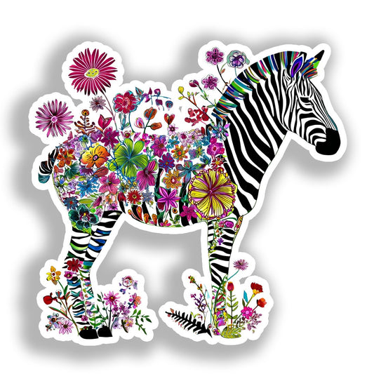Zebra Vinyl Decal Sticker for Car, Laptop, Tumbler and more # A018357-4" x 4"