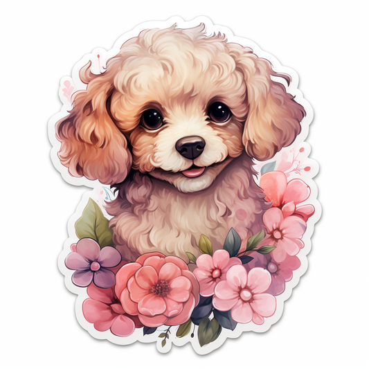 Poodle dog Vinyl Decal Sticker for Car, Laptop, Tumbler and more # F012243