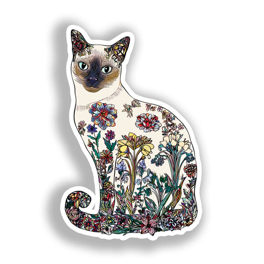 Burmese Cat Vinyl Decal Sticker for Car, Laptop, Tumbler and more # A018915-4" x 4"