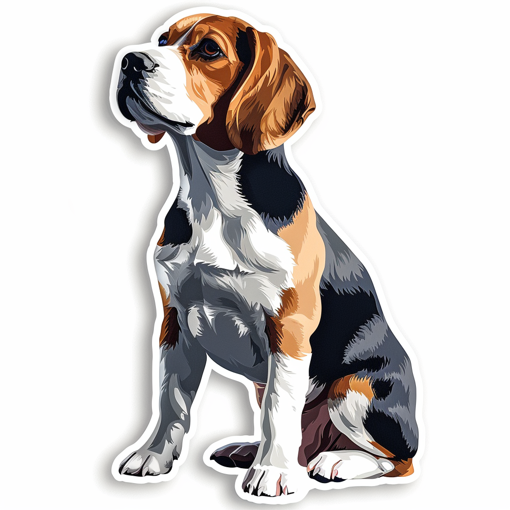 Beagle Dog Vinyl Decal Sticker for Car, Laptop, Tumbler and more # F07268
