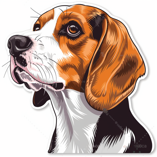 Beagle dog Vinyl Decal Sticker for Car, Laptop, Tumbler and more # F011786