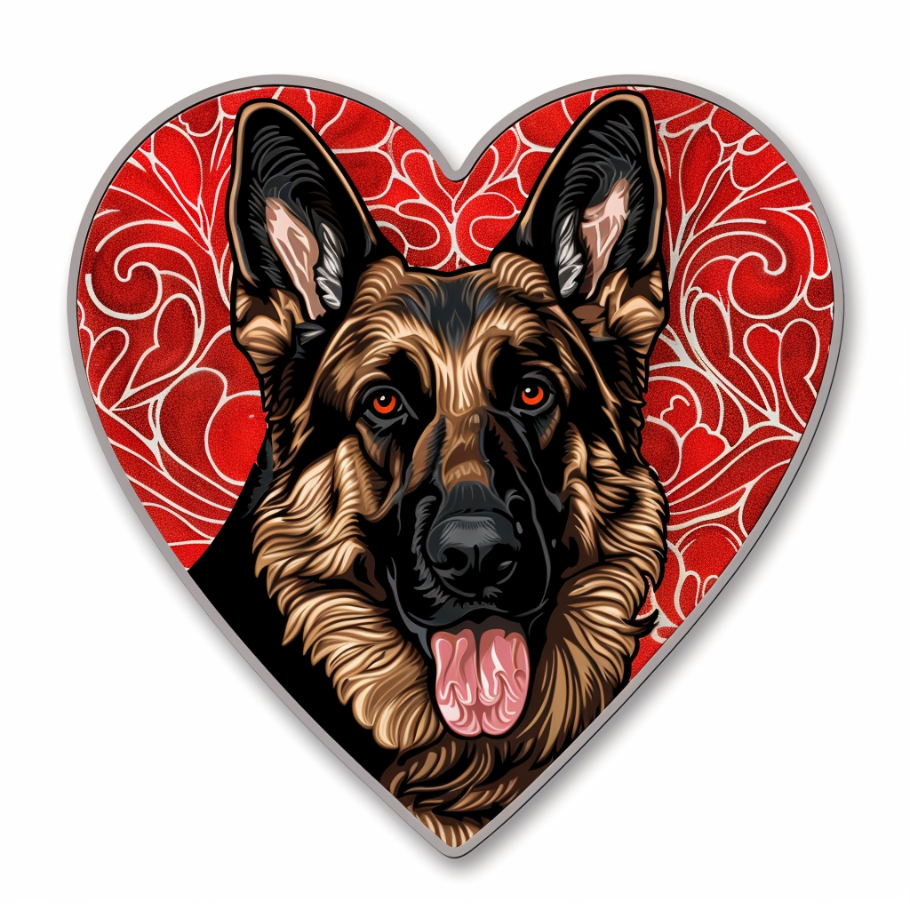 German Shepherd Dog Vinyl Decal Sticker for Car, Laptop, Tumbler and more # F011366