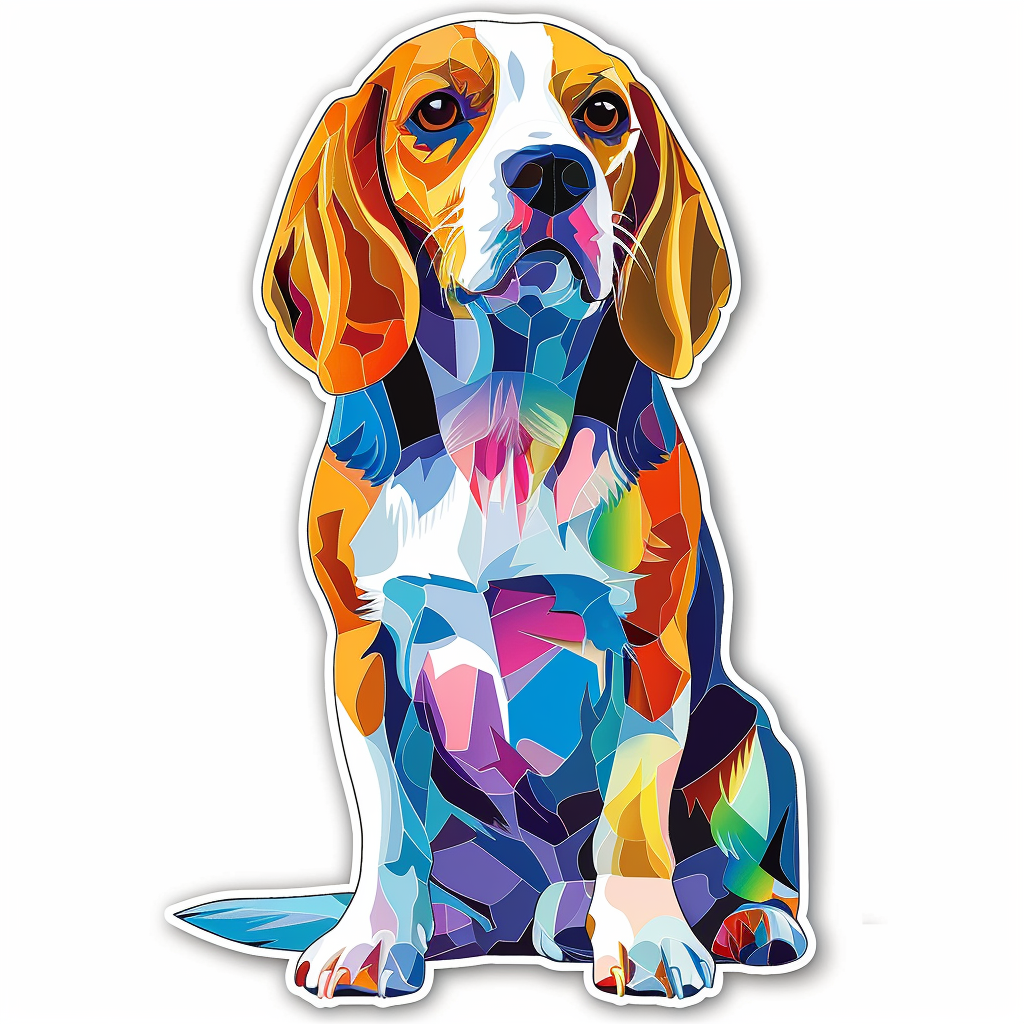 Beagle dog Vinyl Decal Sticker for Car, Laptop, Tumbler and more # F012158