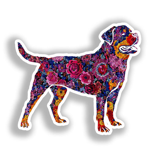 Rottweiler Dog Vinyl Decal Sticker for Car, Laptop, Tumbler and more # A018226-4" x 4"