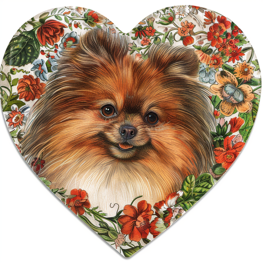 Sticker of a Pomeranian Dog majestic Expressive surreal Heartcore Vinyl Decal Sticker for Car, Laptop, Tumbler and more # F014060