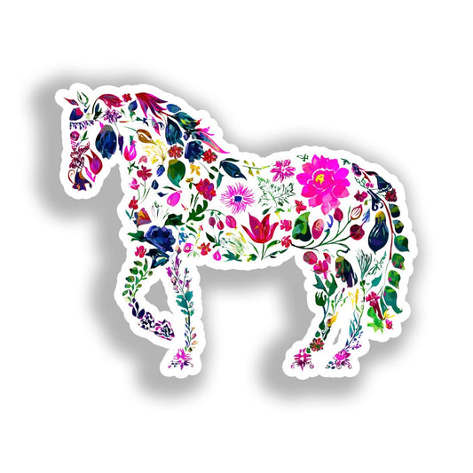 Horse Vinyl Decal Sticker for Car, Laptop, Tumbler and more # A018511-4" x 4"