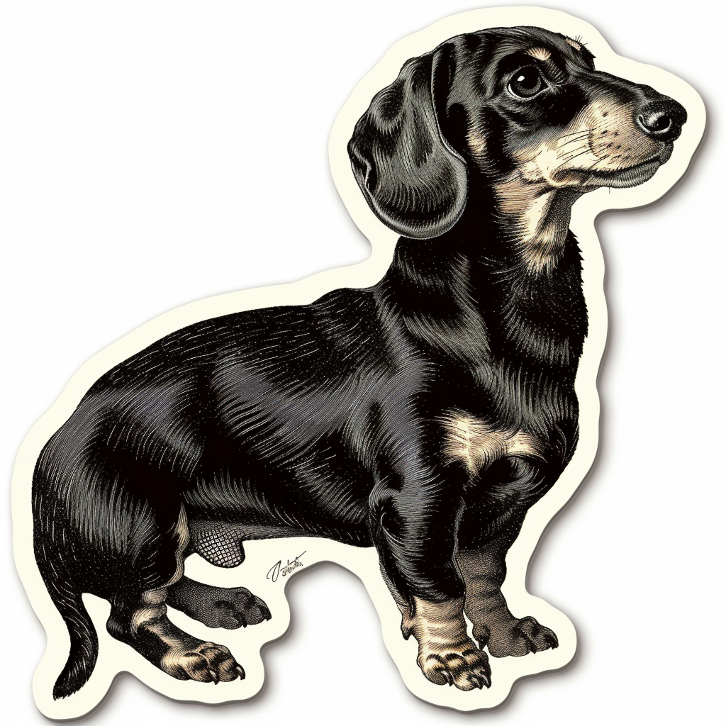 Dachshund Dog Vinyl Decal Sticker for Car, Laptop, Tumbler and more # F013061