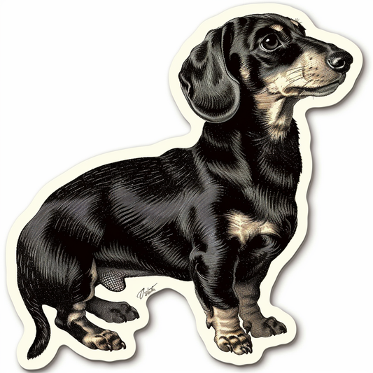 Dachshund Dog Vinyl Decal Sticker for Car, Laptop, Tumbler and more # F013061
