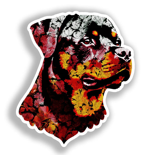 Rottweiler Dog Vinyl Decal Sticker for Car, Laptop, Tumbler and more # A017982-4" x 4"