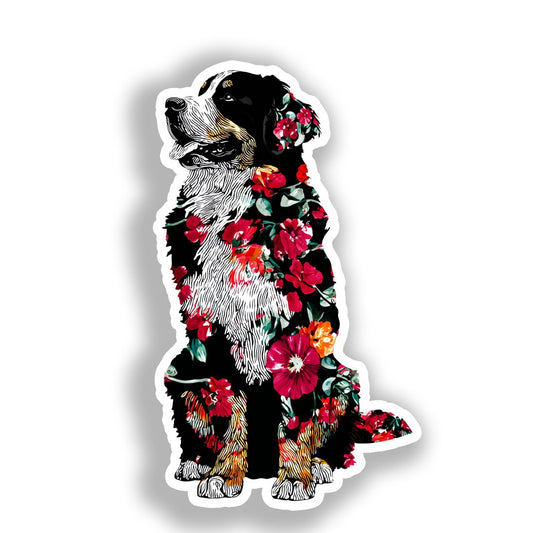 Bernese Mountain Dog Vinyl Decal Sticker for Car, Laptop, Tumbler and more # A018645-4" x 4"