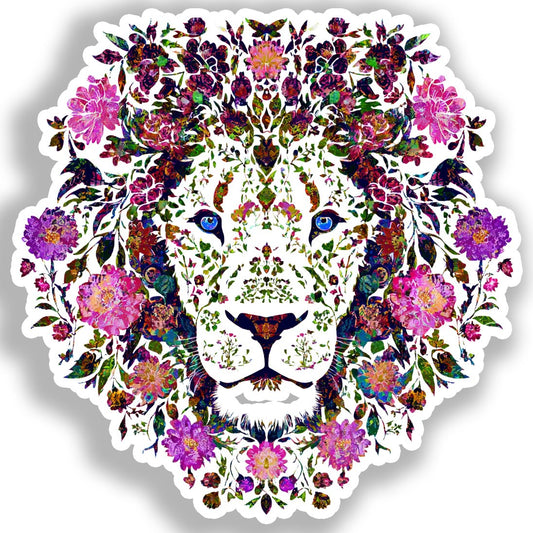 Lion Vinyl Decal Sticker for Car, Laptop, Tumbler and more # A019056-4" x 4"